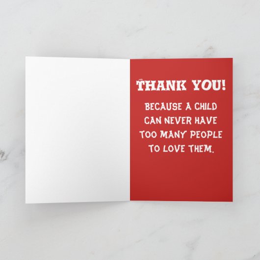 自然現象の養育関係のお母さん-個人化して下さい サンキューカード (内部)