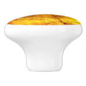 自然琥珀のパターン セラミックノブ (側面)