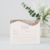 自然瑪瑙の石名レシピカード (スタンド正面)