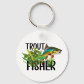 自然環境のマス釣りナジマス キーホルダー (正面)