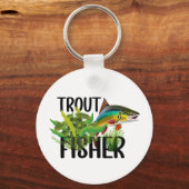 自然環境のマス釣りナジマス キーホルダー (正面)