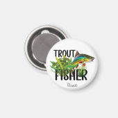 自然環境のマス釣りナジマス マグネット (正面/裏面)