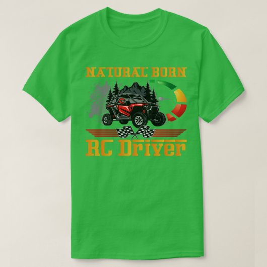 自然生まれRCドライバレーサーリモコン3 Tシャツ (デザイン正面)