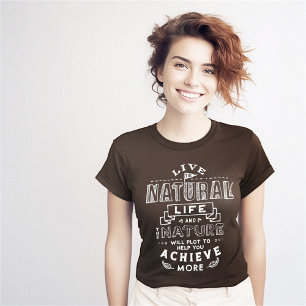 自然生命成功引用文 Tシャツ