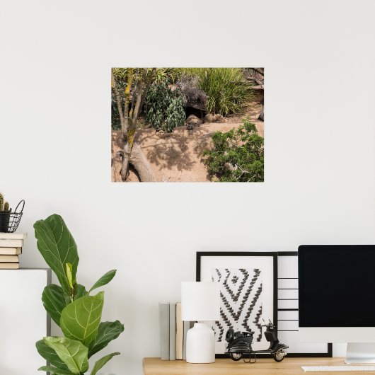 自然生息地の野生生物の休息メルカート ポスター (ホームオフィス)