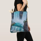 「自然疑問に思の手に」 トートバッグ (クローズアップ)