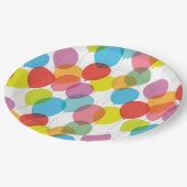 自然疑問に思パーティーバルーンのパターン ペーパープレート (アングル)