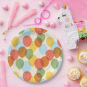 自然疑問に思パーティーバルーンのパターン ペーパープレート (パーティー)