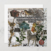 自然疑問に思フラットグリーティングカード (正面/裏面)