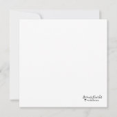 自然疑問に思フラットグリーティングカード (裏面)