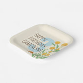 自然疑問に思生誕生会 ペーパープレート (傾斜あり)