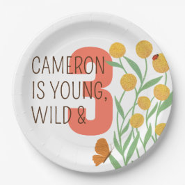 自然疑問に思生誕生会 ペーパープレート