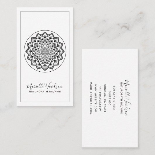 自然病性医師曼荼羅 名刺 (正面/裏面)