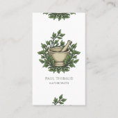 自然病性医師用水彩モルタル杵 名刺 (正面)