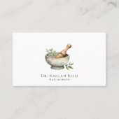 自然病性医師用水彩モルタル杵 名刺 (正面)