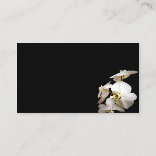 自然白蘭の花写真撮影 名刺 (裏面)