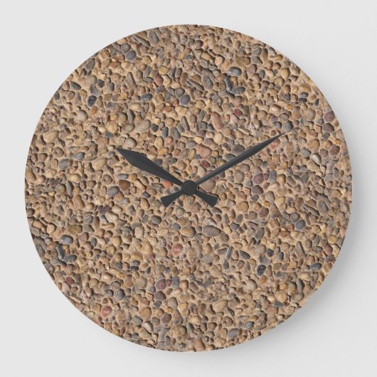 自然石の写真 ラージ壁時計 (正面)