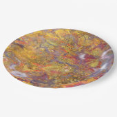 自然石像本物の色,パターン ペーパープレート (アングル)