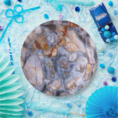 自然石像本物の色，パターン ペーパープレート (パーティー)