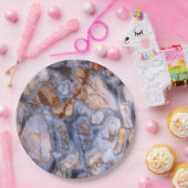 自然石像本物の色，パターン ペーパープレート (パーティー)