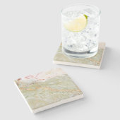 自然石型石造コースター ストーンコースター (横)