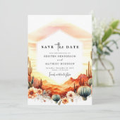 自然砂漠の結婚サボテン セーブザデート (スタンド正面)