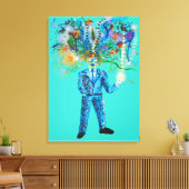 自然神秘的な キャンバスプリント (インサイチュ (リビング))