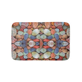 自然禅カラフル小石 バスマット