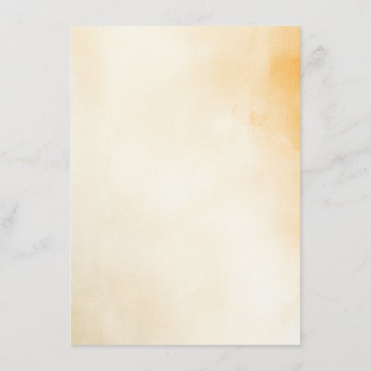 自然秋シェードエレガントウェディングメニュー メニュー (裏面)