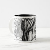 自然科学の前の ツートーンマグカップ (正面左)