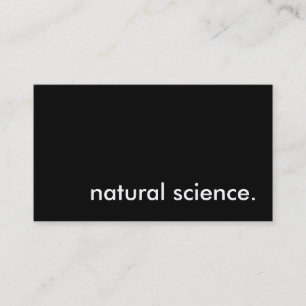 自然科学 名刺