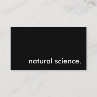 自然科学 名刺