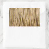 自然竹禅の背景カスタマイズテンプレート 長方形シール (バッグ)