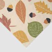 自然紅葉とアコーンのベージュ 薄葉紙 (詳細)