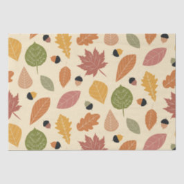 自然紅葉とアコーンのベージュ 薄葉紙