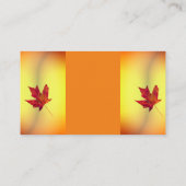 自然紅葉 名刺 (裏面)