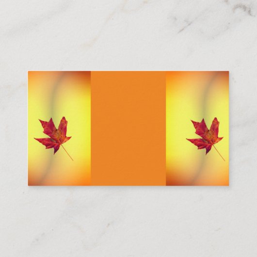 自然紅葉 名刺 (裏面)