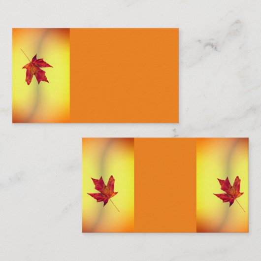 自然紅葉 名刺 (正面/裏面)