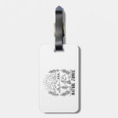 自然純喜 ラゲッジタグ (裏面縦)