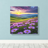 自然素晴らしの心地良い音の景色 キャンバスプリント (インサイチュ (ウッドフロア))