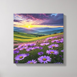 自然素晴らしの心地良い音の景色 キャンバスプリント