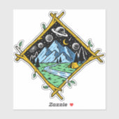 自然素朴キャンピングザスターズ シール (シート)