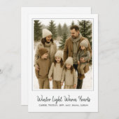 自然素朴ホリデーファミリーフォト シーズンカード (正面/裏面)