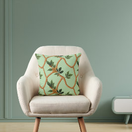 自然素朴ロープアクセント クッション