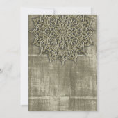 自然素朴丹曼荼羅ミニマル結婚の 招待状 (裏面)