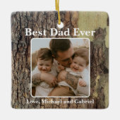 自然素朴動揺して樹木樹樹林樹 セラミックオーナメント (正面)