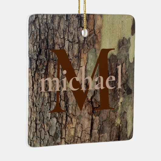 自然素朴動揺して樹木樹樹林樹 セラミックオーナメント (右)