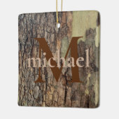 自然素朴動揺して樹木樹樹林樹 セラミックオーナメント (左)