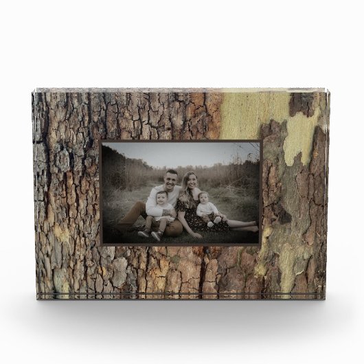 自然素朴動揺して樹木樹樹林樹 フォトブロック (正面)