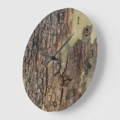 自然素朴動揺して樹木樹樹林樹 ラージ壁時計 (傾斜)